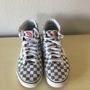 Custom gray high top Vans